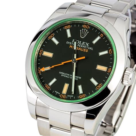 rolex milgauss green price|rolex milgauss price.